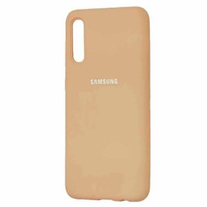 Оригинальный чехол Silicone Cover 360 с микрофиброй для Samsung Galaxy A50 2019 (A505) / A30s 2019 (A307) – Золотой / Gold