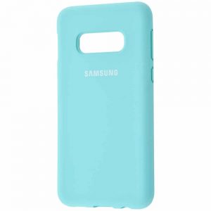 Оригинальный чехол Silicone Cover 360 с микрофиброй для Samsung S10e (G970) – Turquoise