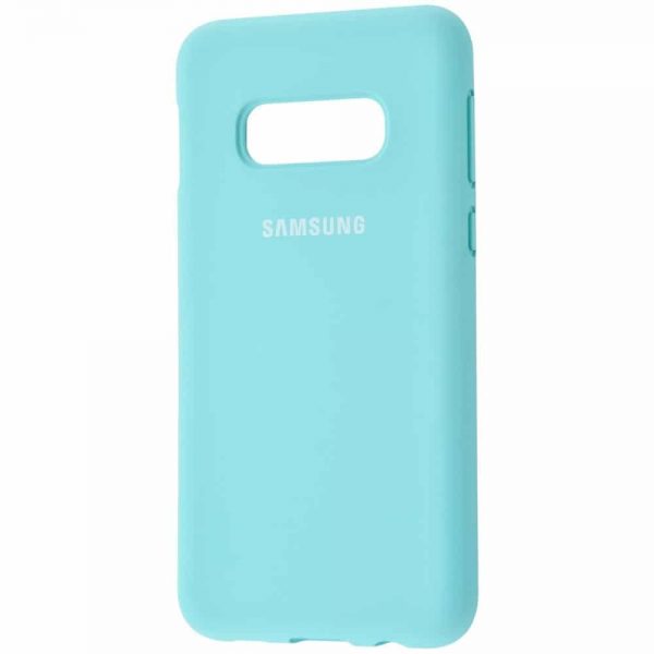 Оригинальный чехол Silicone Cover 360 с микрофиброй для Samsung S10e (G970) – Turquoise