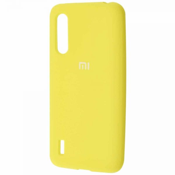Оригинальный чехол Silicone Cover 360 с микрофиброй для Xiaomi Mi 9 Lite / Mi CC9 – Yellow