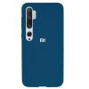 Оригинальный чехол Silicone Cover 360 с микрофиброй для Xiaomi Mi Note 10 / Mi Note 10 Pro – Синий / Cobalt