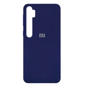 Оригинальный чехол Silicone Cover 360 с микрофиброй для Xiaomi Mi Note 10 / Mi Note 10 Pro – Синий / Dark Blue