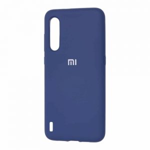 Оригинальный чехол Silicone Cover 360 с микрофиброй для Xiaomi Mi 9 Lite / Mi CC9 – Blue