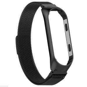 Ремешок Milanese Loop для фитнес-браслета Xiaomi Mi Band 3 / 4 – Black