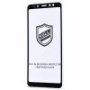 Защитное стекло 3D (5D) Perfect Glass Full Glue на весь экран для Samsung Galaxy A8 Plus (A730)  — Black