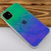 TPU+Glass чехол Gradient Rainbow с лого  для Iphone 11 – Зеленый 46775