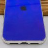 TPU+Glass чехол Gradient Rainbow с лого  для Iphone 11 Pro Max – Синий 46778