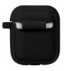 Чехол для наушников Plain Cover With Stripe Style Case для Apple Airpods – Black 43983