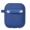 Чехол для наушников Plain Cover With Stripe Style Case для Apple Airpods – Blue 43986