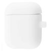 Чехол для наушников Silicone Case Slim + карабин для Apple Airpods  – Luminescent white