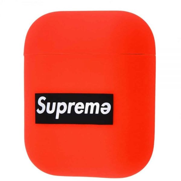 Чехол для наушников Silicone Case Ultra Slim Supreme для Apple Airpods – Red