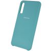 Оригинальный чехол Silicone Case с микрофиброй для Samsung Galaxy A7 2018 A750 – Голубой / Marine Green 45097