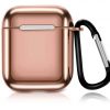 Чехол для наушников Electroplate TPU Cover Case для Apple Airpods – Gold