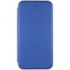 Кожаный чехол-книжка 360 с визитницей для Samsung Galaxy A21s – Синий
