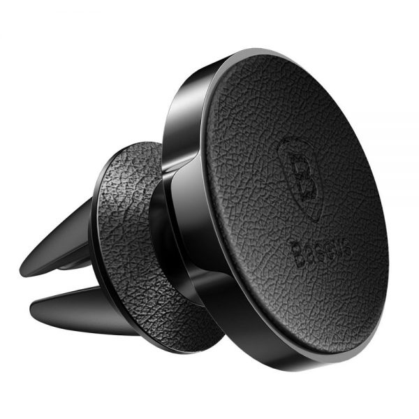 Автотримач для телефона Baseus Small ears series Magnetic suction bracket Leather Type Black