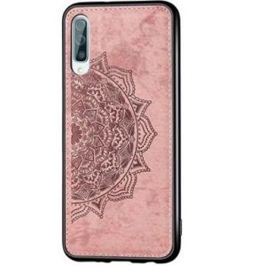 TPU+Textile чехол Mandala с 3D тиснением для Samsung Galaxy A70 2019 (A705) – Розовый
