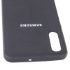 Оригинальный чехол Silicone Case с микрофиброй для Samsung Galaxy A50 /  A30s 2019 – Черный 45109