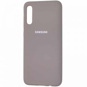 Оригинальный чехол Silicone Cover 360 с микрофиброй для Samsung Galaxy A70 2019 (A705) – Серый / Grey