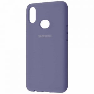 Оригинальный чехол Silicone Cover 360 с микрофиброй для  Samsung Galaxy A10s 2019 (A107) – Серый / Lavender Gray