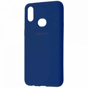 Оригинальный чехол Silicone Cover 360 с микрофиброй для  Samsung Galaxy A10s 2019 (A107) – Синий / Navy Blue