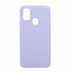 Чехол Silicone Case WAVE Full с микрофиброй для Samsung Galaxy M30s / M21- Light purple