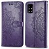 Кожаный чехол-книжка Art Case с визитницей для Samsung Galaxy A51 – Фиолетовый 45262