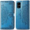 Кожаный чехол-книжка Art Case с визитницей для Samsung Galaxy A51 – Синий 45258