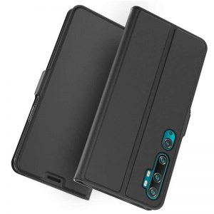 Чехол-книжка Dux Ducis с карманом для Xiaomi Mi Note 10 / 10 Pro — Черный
