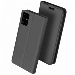 Чехол-книжка Dux Ducis с карманом для Samsung Galaxy A71 — Черный