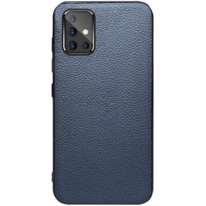 Кожаный чехол Epic Vivi series для Samsung Galaxy A51 – Синий