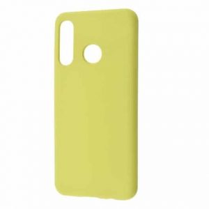 Чехол Silicone Case WAVE Full с микрофиброй для Huawei P30 Lite – Lime green