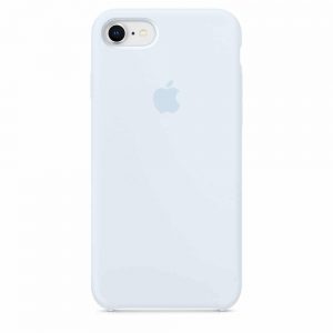 Оригинальный чехол Silicone Case с микрофиброй для Iphone 7 / 8 / SE (2020) – Sky Blue