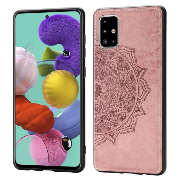 Чохол Mandal Textile для Samsung Galaxy A51 Рожевий