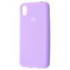 Оригинальный чехол Silicone Cover 360 с микрофиброй для Huawei Y5 2019 / Honor 8s – Light purple