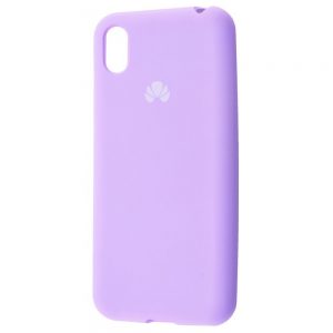 Оригинальный чехол Silicone Cover 360 с микрофиброй для Huawei Y5 2019 / Honor 8s – Light purple