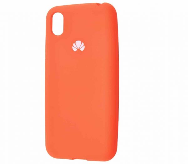 Оригинальный чехол Silicone Cover 360 с микрофиброй для Huawei Y5 2019 / Honor 8s – Orange