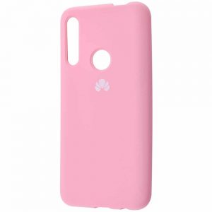 Оригинальный чехол Silicone Cover 360 с микрофиброй для Huawei P Smart Z / Honor 9x – Light pink