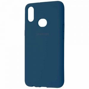 Оригинальный чехол Silicone Cover 360 с микрофиброй для  Samsung Galaxy A10s 2019 (A107) – Синий / Cobalt