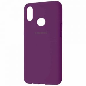 Оригинальный чехол Silicone Cover 360 с микрофиброй для  Samsung Galaxy A10s 2019 (A107) – Фиолетовый / Grape