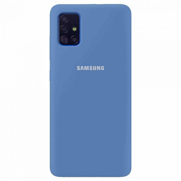 Чохол Silicone Cover для Samsung Galaxy A51 Блакитний / Azure