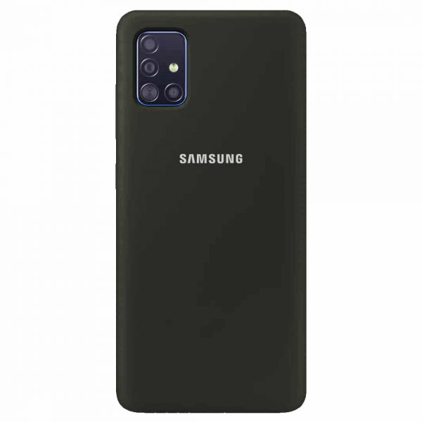 Чохол Silicone Cover для Samsung Galaxy A51 Оливковий / Olive