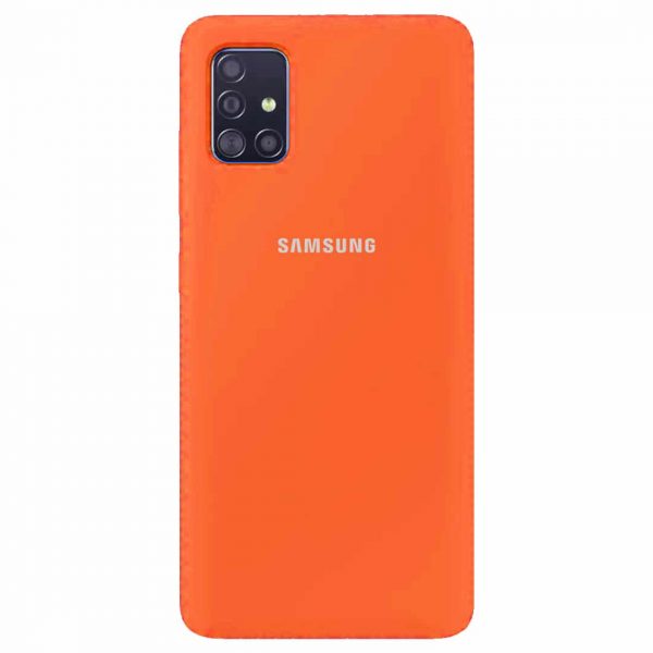 Чохол Silicone Cover для Samsung Galaxy A51 Помаранчевий / Orange