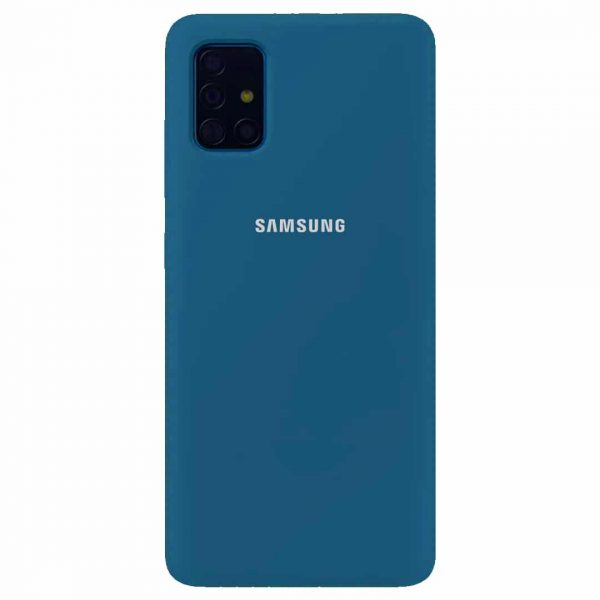 Чохол Silicone Cover для Samsung Galaxy A51 Синій / Cobalt