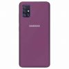 Оригинальный чехол Silicone Cover 360 с микрофиброй для Samsung Galaxy A51 – Фиолетовый / Grape