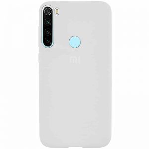 Оригинальный чехол Silicone Cover 360 с микрофиброй для Xiaomi Redmi Note 8T – Белый / White