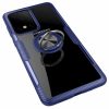Чехол TPU+PC Deen CrystalRing с креплением под магнитный держатель для Samsung Galaxy S20 Ultra — Синий 50698