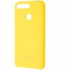 Оригинальный чехол Silicone Case с микрофиброй для Huawei Y6 Prime 2018 / Honor 7A Pro / 7C – Yellow