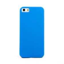 Матовый силиконовый (TPU) чехол для Iphone  5 / 5s /SE – Голубой