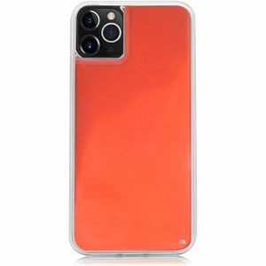 Неоновый чехол Neon Sand светящийся в темноте для Iphone 11 Pro Max – Оранжевый