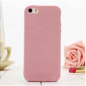Матовый силиконовый (TPU) чехол для Iphone  5 / 5s /SE – Розовый